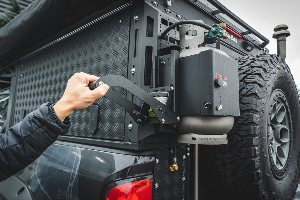 Can Crusher & Spare Wheel Mount