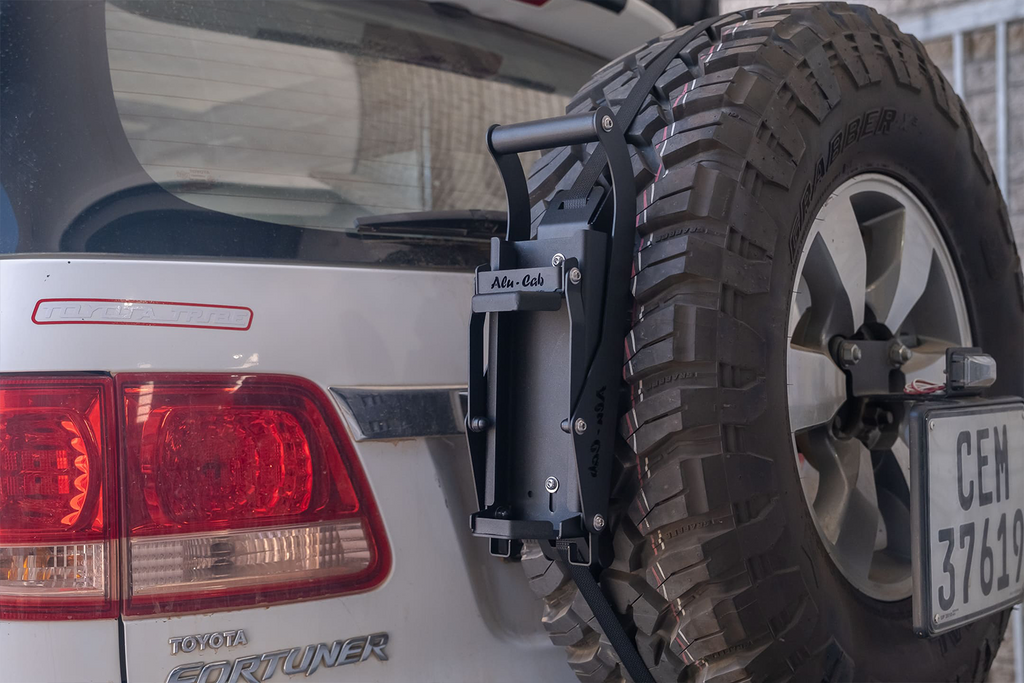 Can Crusher & Spare Wheel Mount