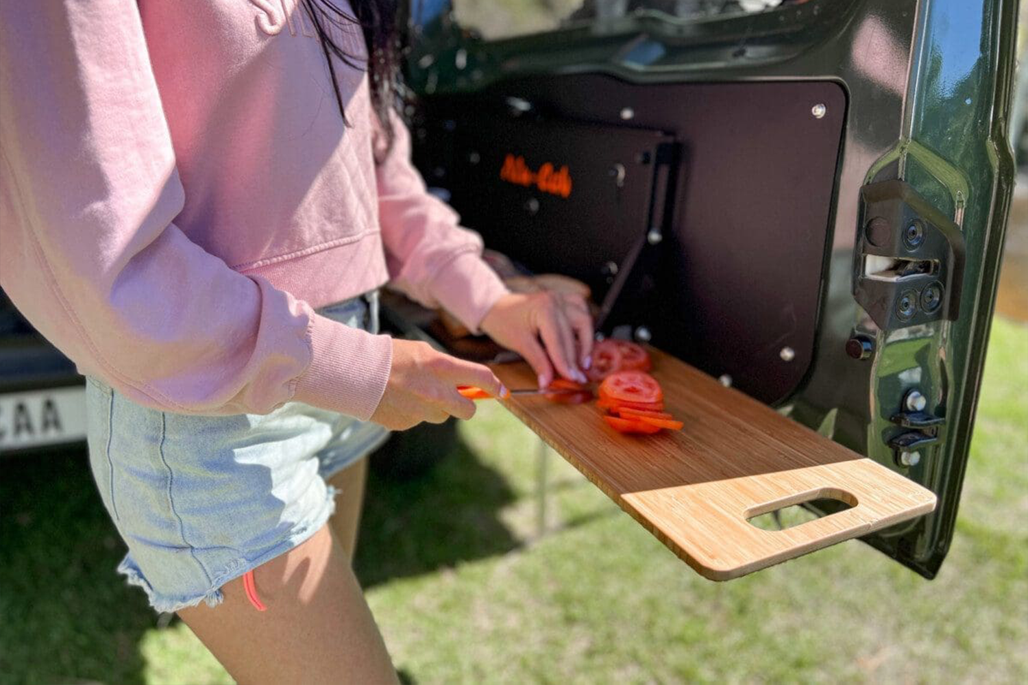 Jimny Rear Door Drop Down Table